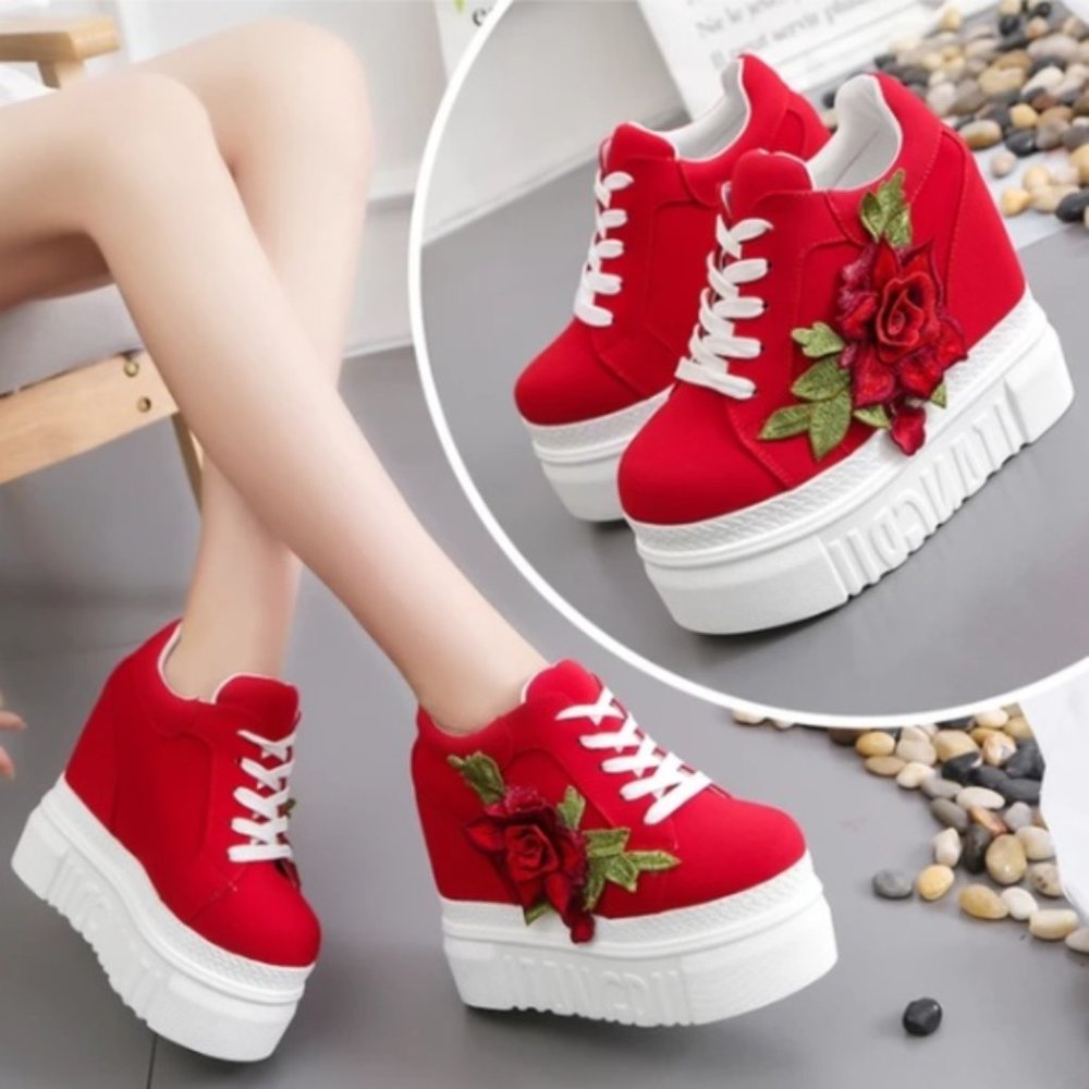 Platform Heeled Sneakers